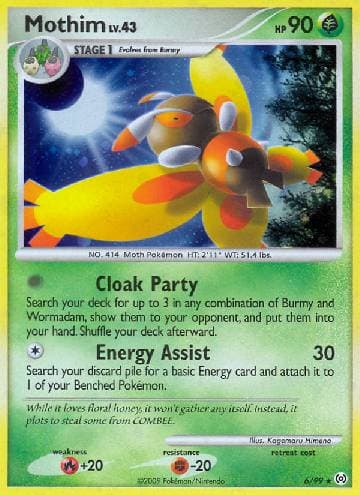 Carta Mothim 6/99 do set Arceus — Pokémon TCG | Bynx