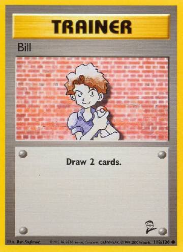 Carta Bill 118/130 do set Base Set 2 — Pokémon TCG | Bynx