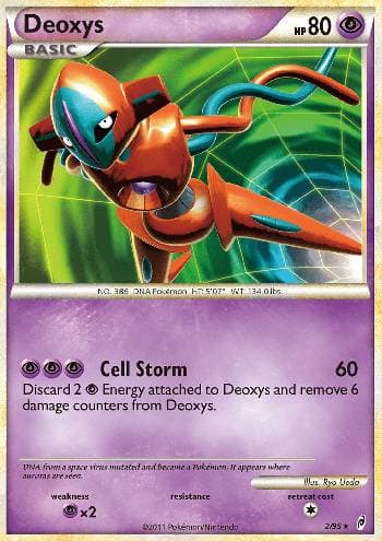 Carta Deoxys 2/95 do set Chamado das Lendas — Pokémon TCG | Bynx