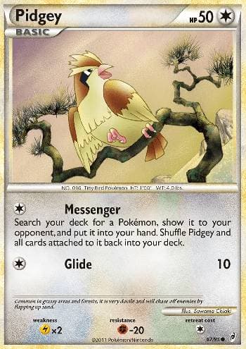 Carta Pidgey 67/95 do set Chamado das Lendas — Pokémon TCG | Bynx