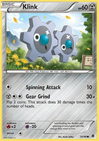 Carta Klink 74/98 do set Poderes Emergentes — Pokémon TCG | Bynx