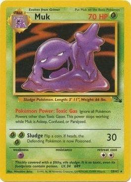 Carta Muk 28/62 do set Fóssil — Pokémon TCG | Bynx