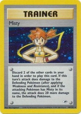 Carta Misty 18/83 do set Gym Heroes — Pokémon TCG | Bynx