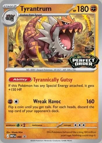 Carta Tyrantrum #066 do set Mega Evolution Promos — Pokémon TCG | Bynx