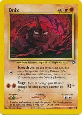 Carta Onix 69/111 do set Neo Genesis — Pokémon TCG | Bynx