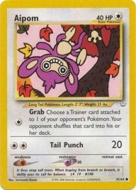 Carta Aipom 41/64 do set Neo Revelation — Pokémon TCG | Bynx