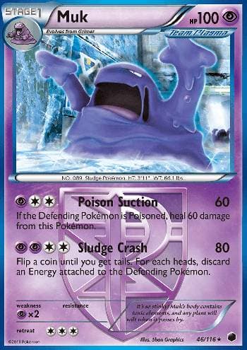 Carta Muk 46/116 do set Congelamento de Plasma — Pokémon TCG | Bynx