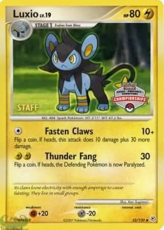 Carta Luxio - STAFF do set Promos — Pokémon TCG | Bynx