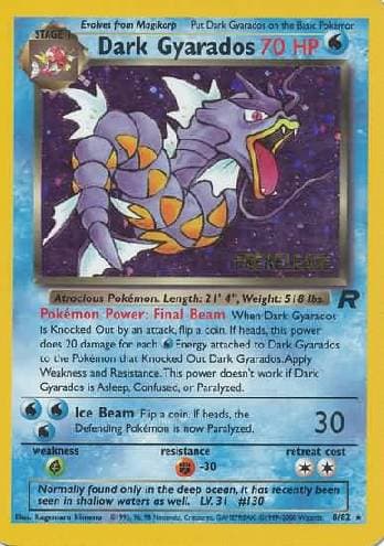 Carta Dark Gyarados do set PreRelease — Pokémon TCG | Bynx