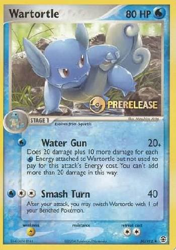 Carta Wartortle do set PreRelease — Pokémon TCG | Bynx