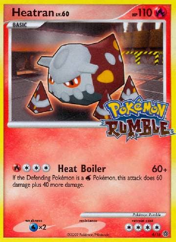 Carta Heatran 4/16 do set Rumble — Pokémon TCG | Bynx