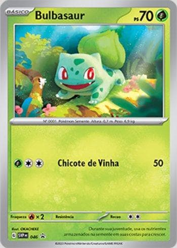 Carta Bulbasaur 046/215 do set Escarlate e Violeta Promos — Pokémon TCG | Bynx