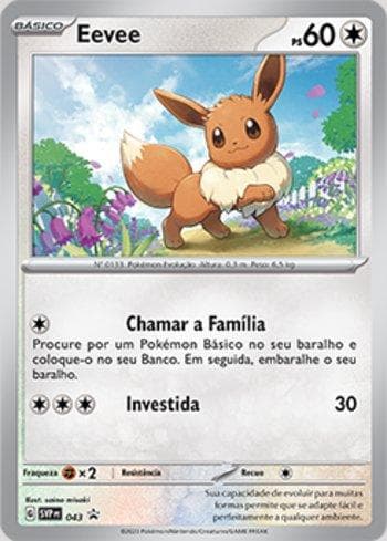 Carta Eevee 043/215 do set Escarlate e Violeta Promos — Pokémon TCG | Bynx