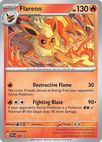 Carta Flareon 167/215 do set Escarlate e Violeta Promos — Pokémon TCG | Bynx
