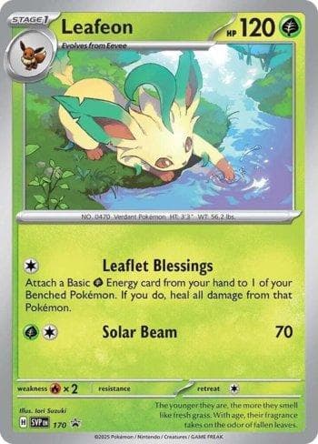 Carta Leafeon 170/215 do set Escarlate e Violeta Promos — Pokémon TCG | Bynx