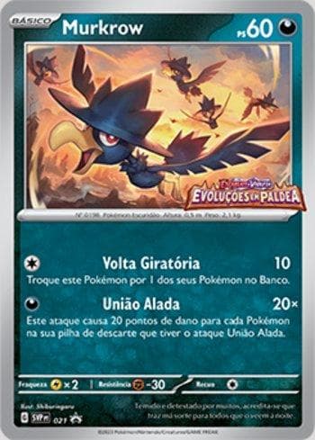 Carta Murkrow 021/215 do set Escarlate e Violeta Promos — Pokémon TCG | Bynx