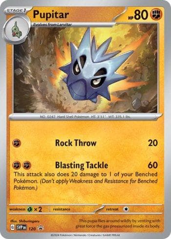 Carta Pupitar 120/215 do set Escarlate e Violeta Promos — Pokémon TCG | Bynx