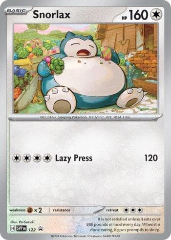 Carta Snorlax 122/215 do set Escarlate e Violeta Promos — Pokémon TCG | Bynx