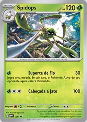 Carta Spidops 009/215 do set Escarlate e Violeta Promos — Pokémon TCG | Bynx