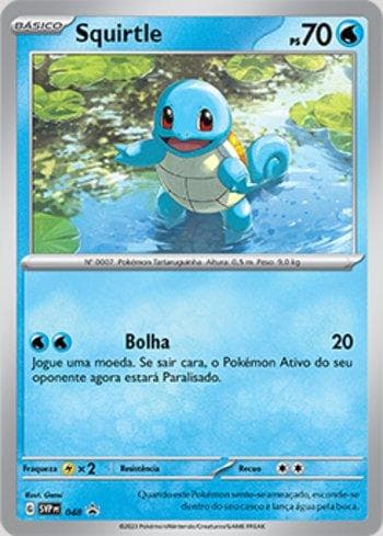 Carta Squirtle 048/215 do set Escarlate e Violeta Promos — Pokémon TCG | Bynx