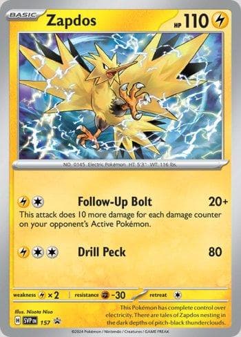Zapdos 157 — Escarlate e Violeta Promos
