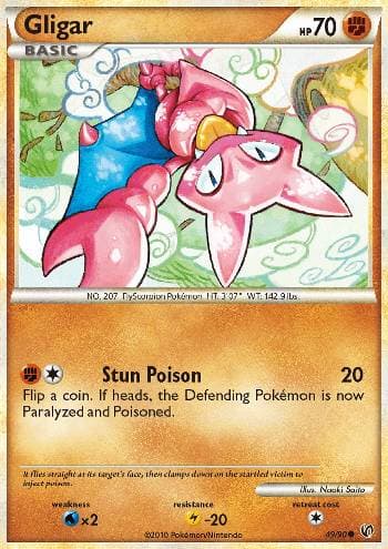 Carta Gligar 49/90 do set Destemido — Pokémon TCG | Bynx