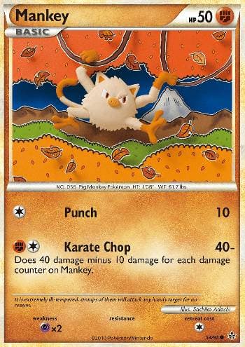 Carta Mankey 53/95 do set Revelado — Pokémon TCG | Bynx