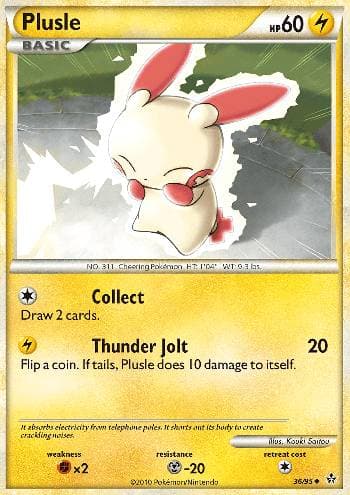 Carta Plusle 36/95 do set Revelado — Pokémon TCG | Bynx