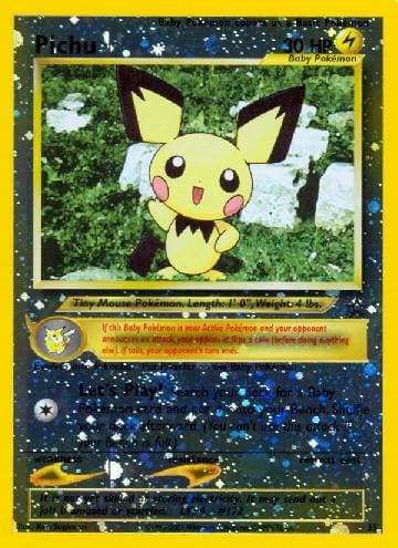 Carta Pichu #35 do set Wizards Black Star Promos — Pokémon TCG | Bynx