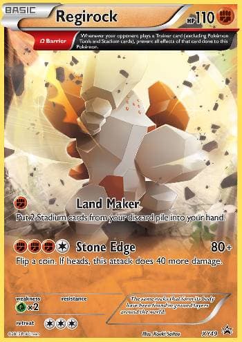 Carta Regirock do set XY Promos — Pokémon TCG | Bynx
