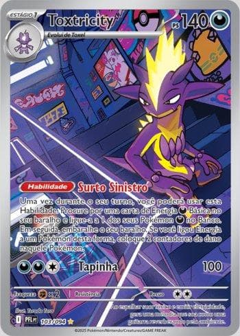 Carta Toxtricity 103/94 do set Coleção BR — PFL — Pokémon TCG | Bynx