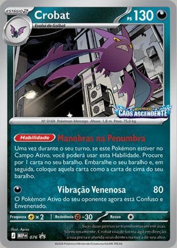 Carta Crobat #076 do set Mega Evolution Promos — Pokémon TCG | Bynx