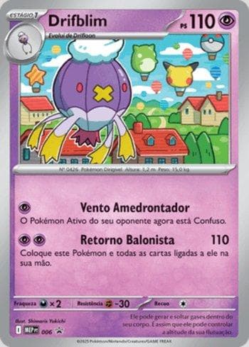Carta Drifblim #006 do set Mega Evolution Promos — Pokémon TCG | Bynx