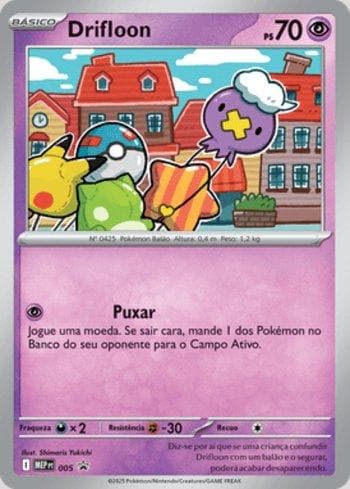 Carta Drifloon #005 do set Mega Evolution Promos — Pokémon TCG | Bynx