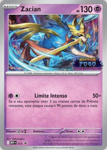 Carta Zacian #015 do set Mega Evolution Promos — Pokémon TCG | Bynx