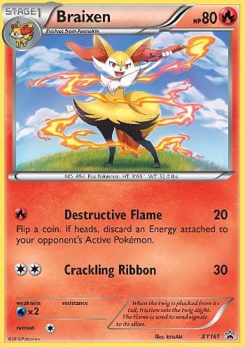 Carta Braixen do set XY Promos — Pokémon TCG | Bynx