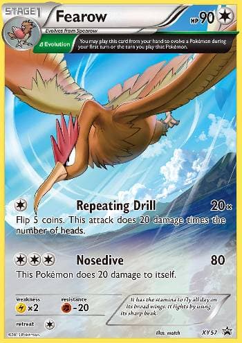 Carta Fearow do set XY Promos — Pokémon TCG | Bynx