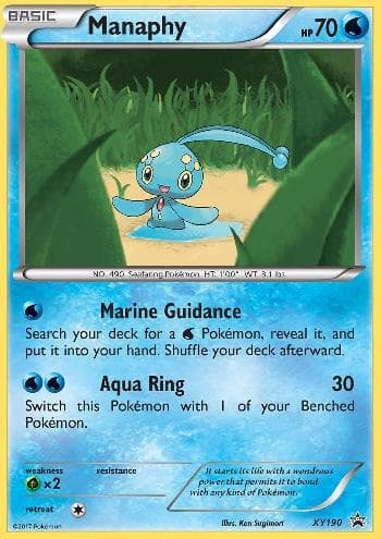 Carta Manaphy do set XY Promos — Pokémon TCG | Bynx