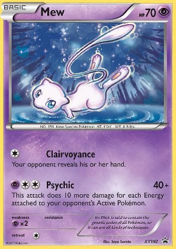 Carta Mew do set XY Promos — Pokémon TCG | Bynx