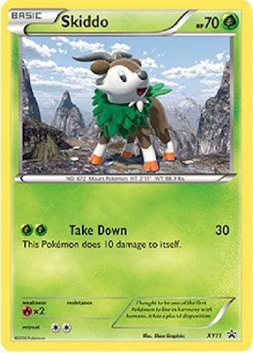 Carta Skiddo do set XY Promos — Pokémon TCG | Bynx
