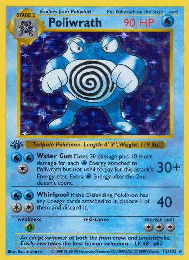 Carta Poliwrath 13/102 do set Base — Pokémon TCG | Bynx