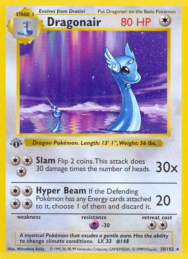 Carta Dragonair 18/102 do set Base — Pokémon TCG | Bynx