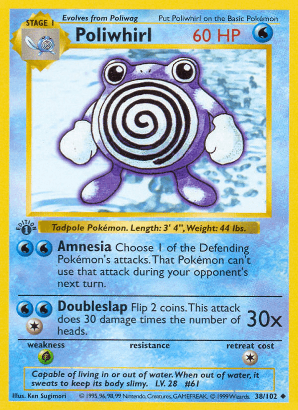 Carta Poliwhirl 38/102 do set Base — Pokémon TCG | Bynx