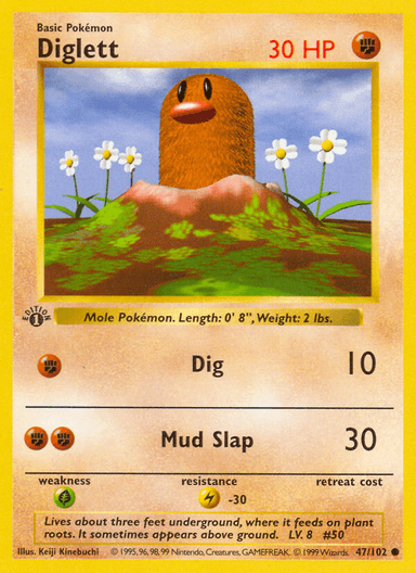 Carta Diglett 47/102 do set Base — Pokémon TCG | Bynx