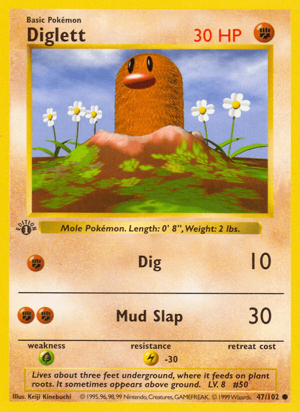 Carta Diglett 47/102 do set Base — Pokémon TCG | Bynx