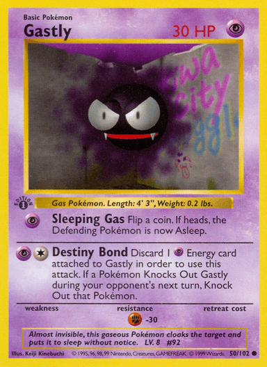 Carta Gastly 50/102 do set Base — Pokémon TCG | Bynx