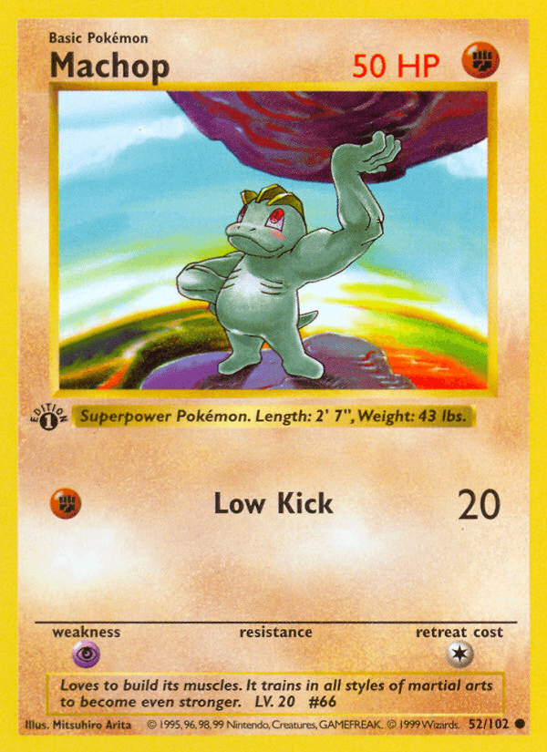 Carta Machop 52/102 do set Base — Pokémon TCG | Bynx