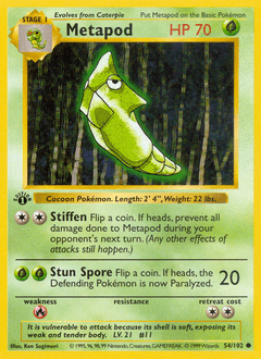 Metapod 54/102 — Coleção Básica