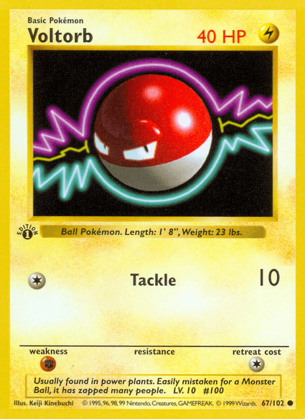 Carta Voltorb 67/102 do set Base — Pokémon TCG | Bynx