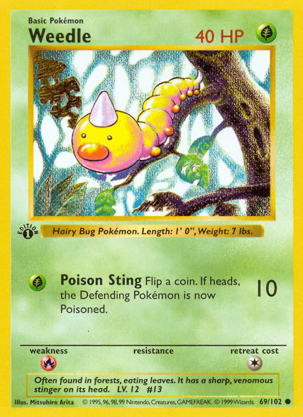 Carta Weedle 69/102 do set Base — Pokémon TCG | Bynx